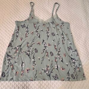 Serra Mint Green Floral Camisole Women's Medium